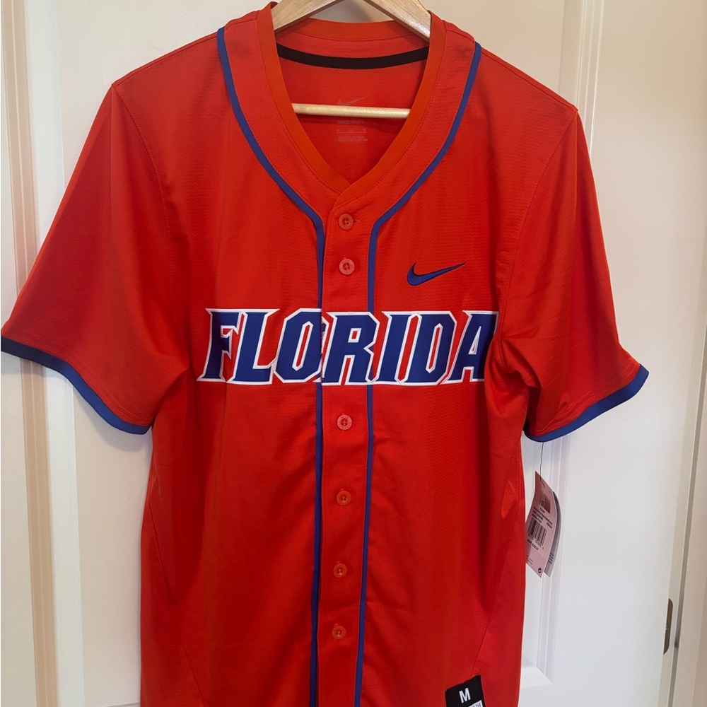 Nike Gator Baseball Jersey with Blue Accents